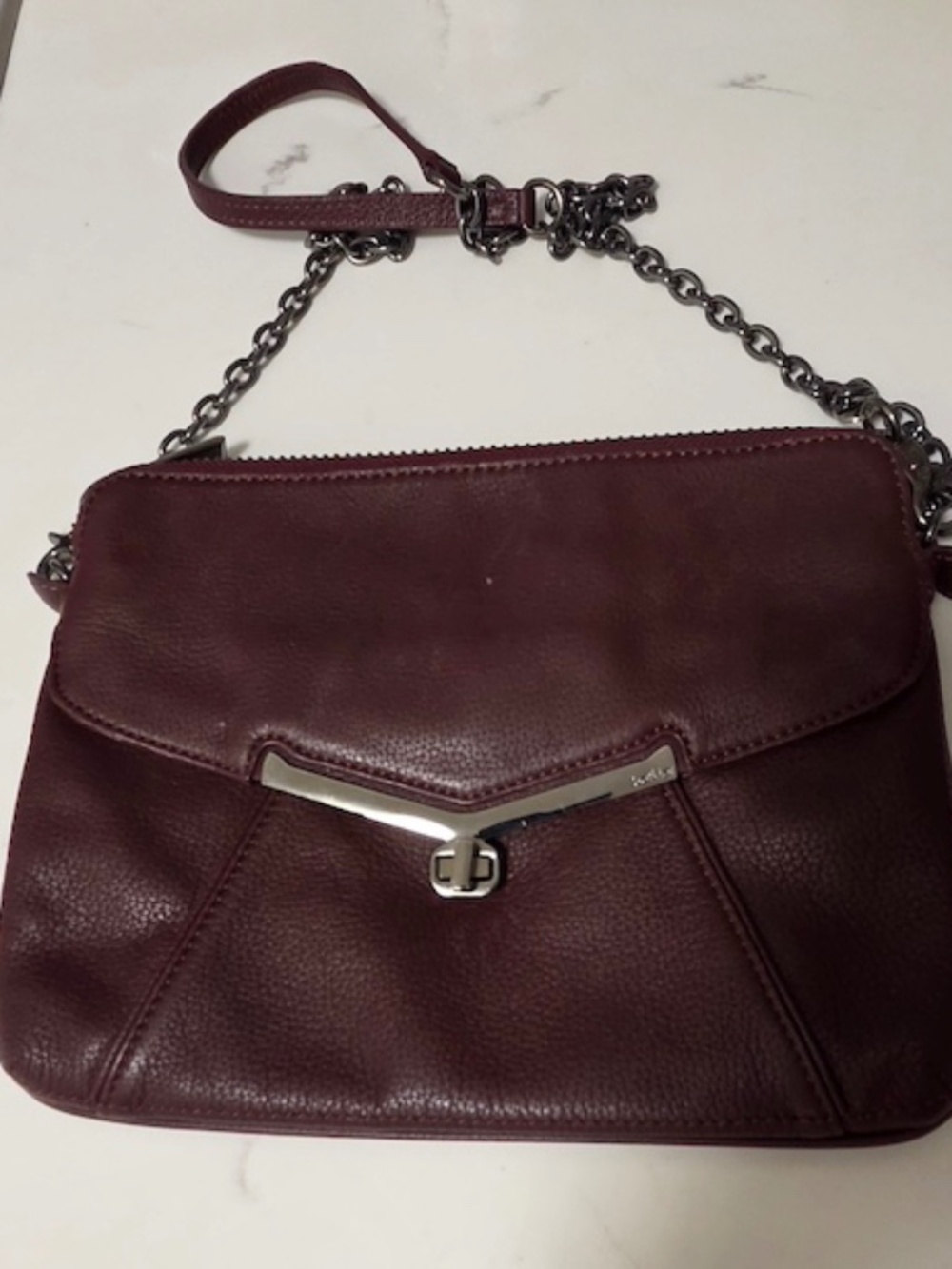 Botkier "Valentina" Burgundy Crossbody Bag/Clutch
